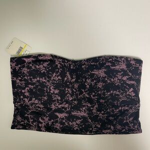 Free People Floral Strapless Top